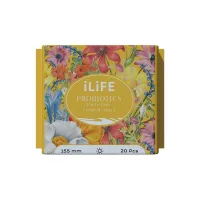 iLiFE probiotic daily sanitary liner 155mm/20pcs iLiFE Женский уходовый лайнер с пробиотиками 155мм/20шт